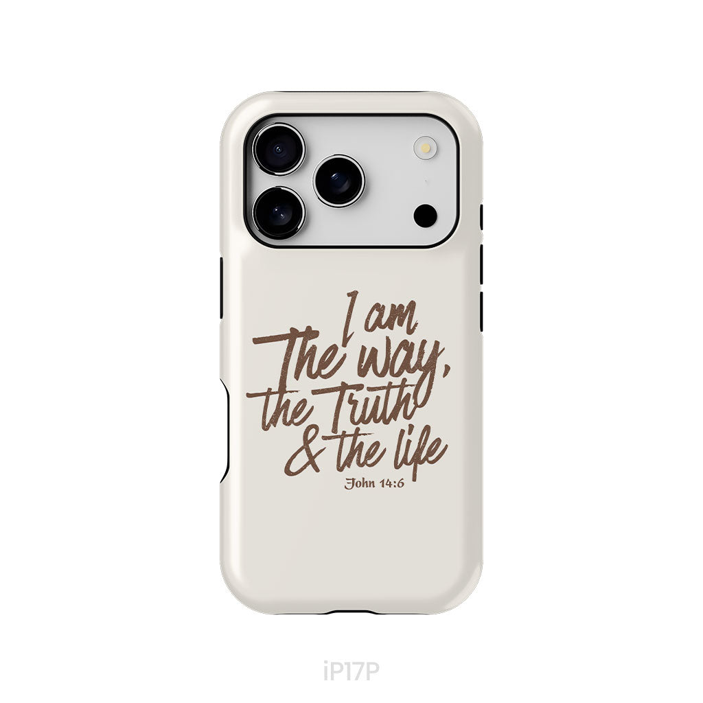 I am the way the truth and the life John 14:6 Bible verse phone case