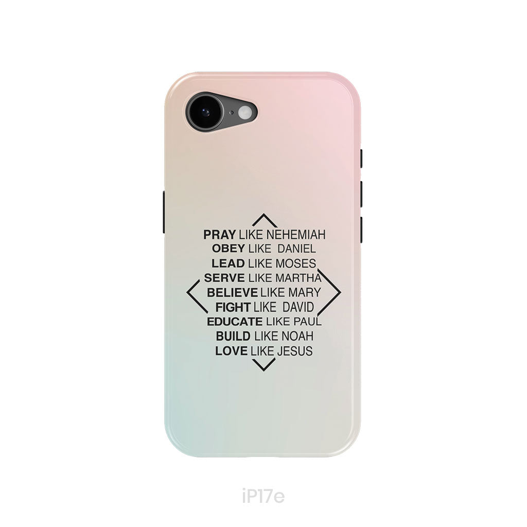 Christian phone cases: Pray like Nehemiah obey like Daniel phone case