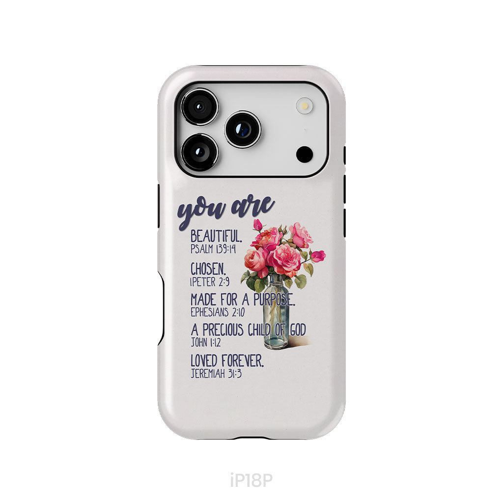 You Are Who God Says You Are, Bible Verses, Phone Case