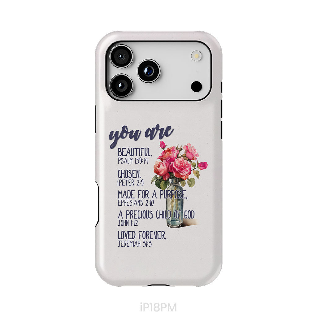 You Are Who God Says You Are, Bible Verses, Phone Case