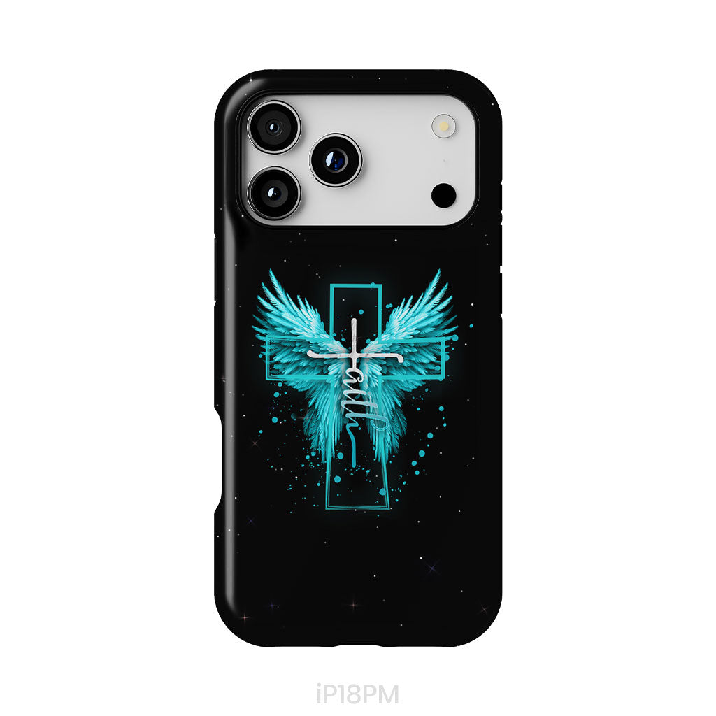 Faith Cross Wings Phone Case