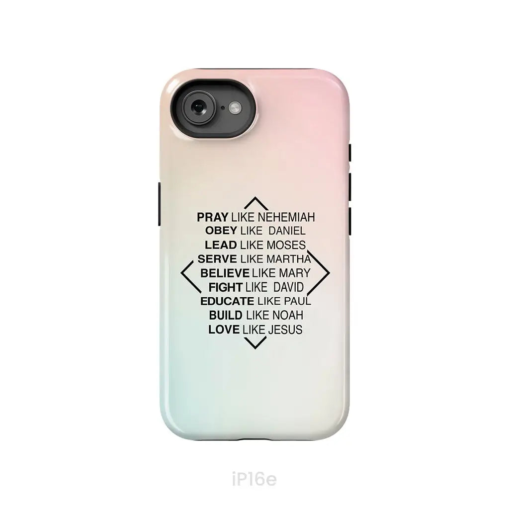 Christian phone cases: Pray like Nehemiah obey like Daniel phone case