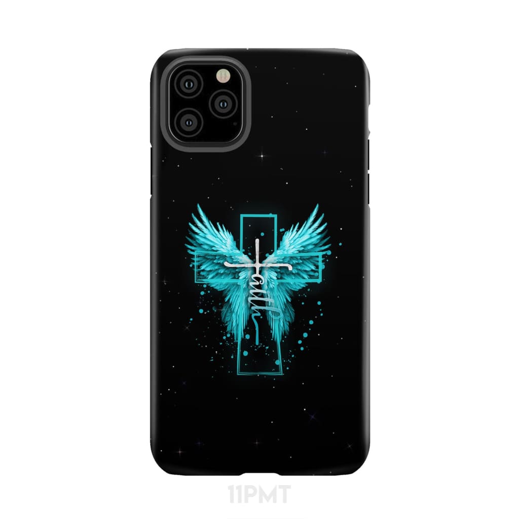 Faith Cross Wings Phone Case iPhone 11 Pro Max / Tough