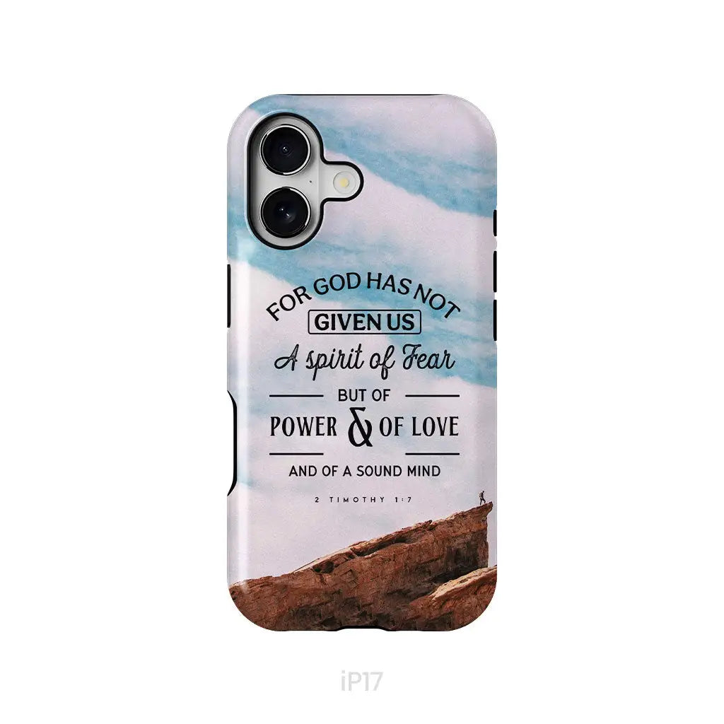 For God has not given us a spirit of fear phone case Christian phone cases iPhone 17 / Tough Case