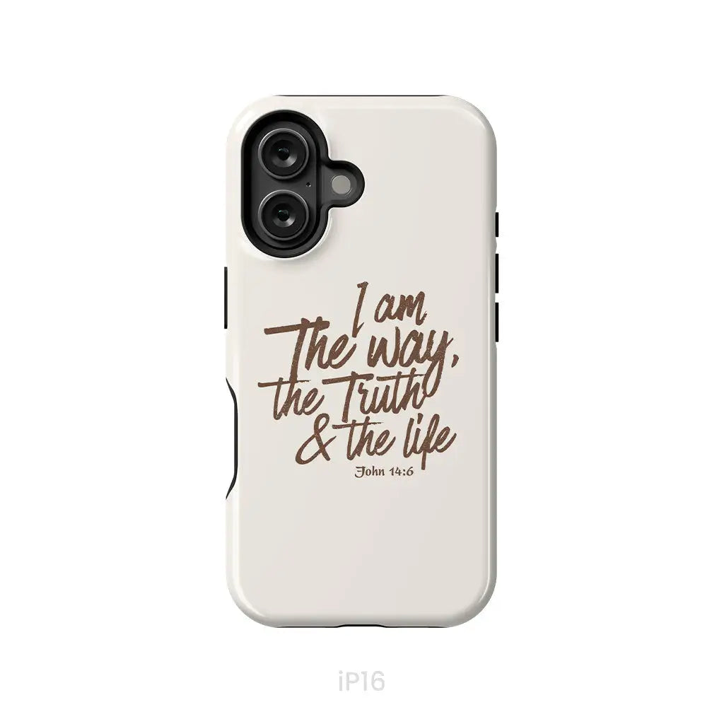 I am the way the truth and the life John 14:6 Bible verse phone case iPhone 16 / Tough Case