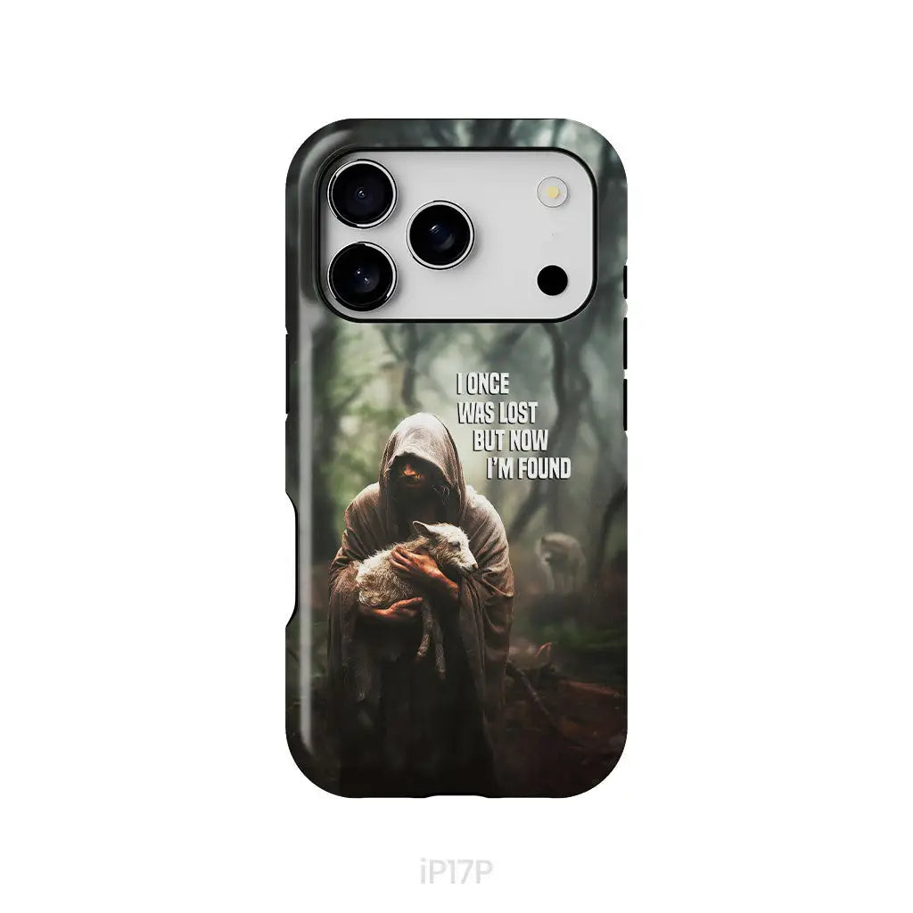 I Once Was Lost but Now I’m Found Jesus and Lost Sheep Phone Case iPhone 17 Pro / Tough Case