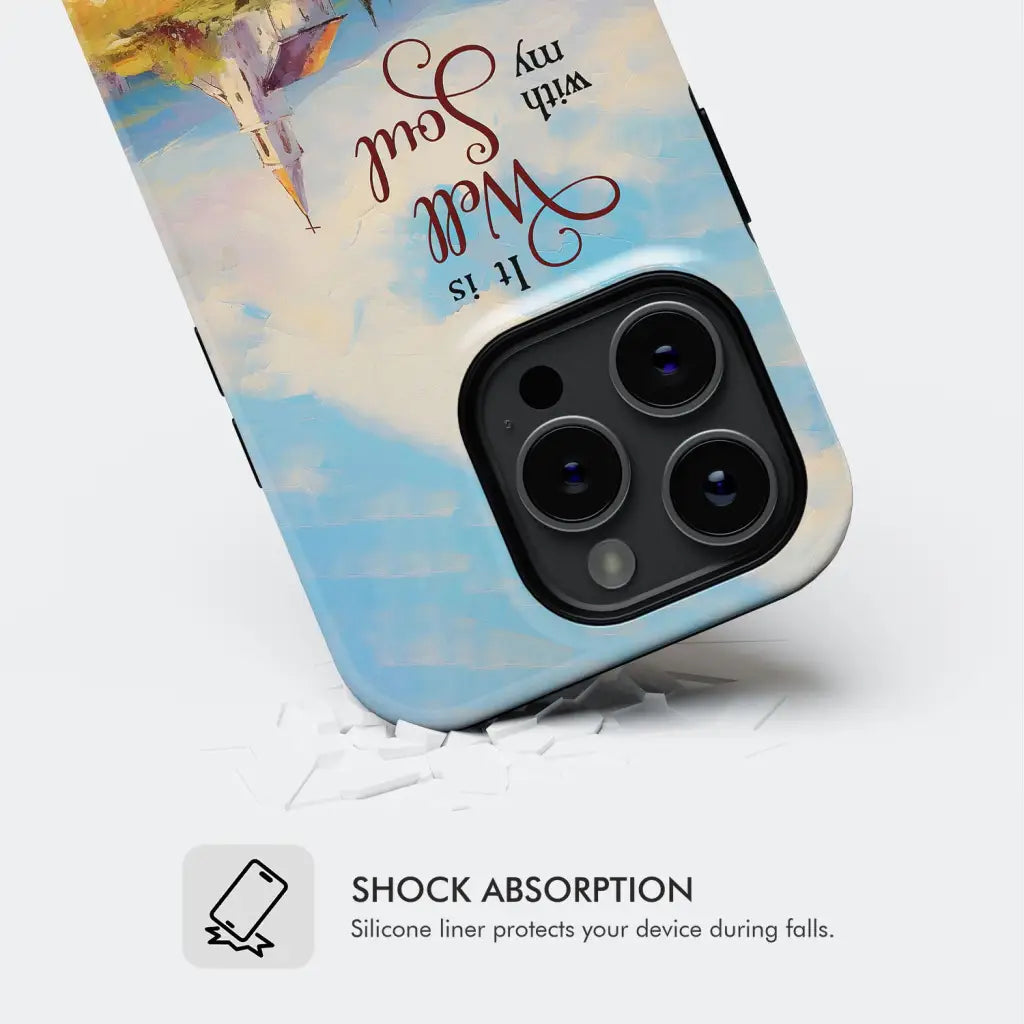 It is Well With My Soul Church Art Phone Case