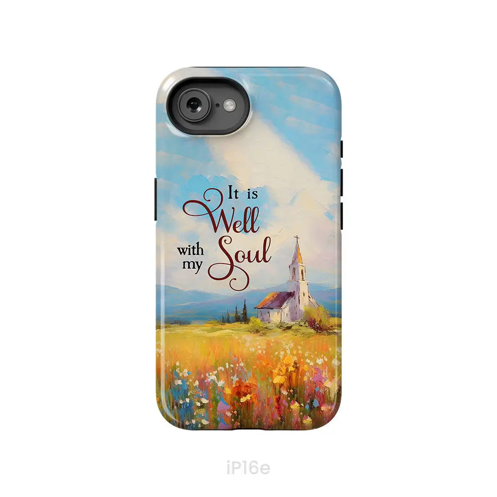 It is Well With My Soul Church Art Phone Case iPhone 16e / Tough Case