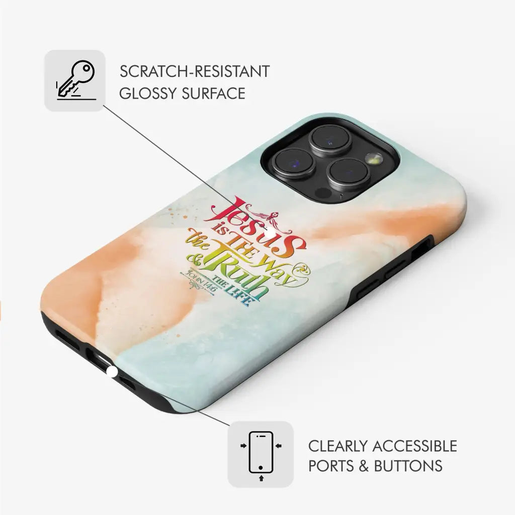 Jesus is the way truth and life John 14:6 phone case
