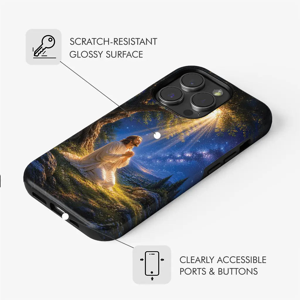 Jesus Praying At Gethsemane Matthew 26:39 Christian Phone Case