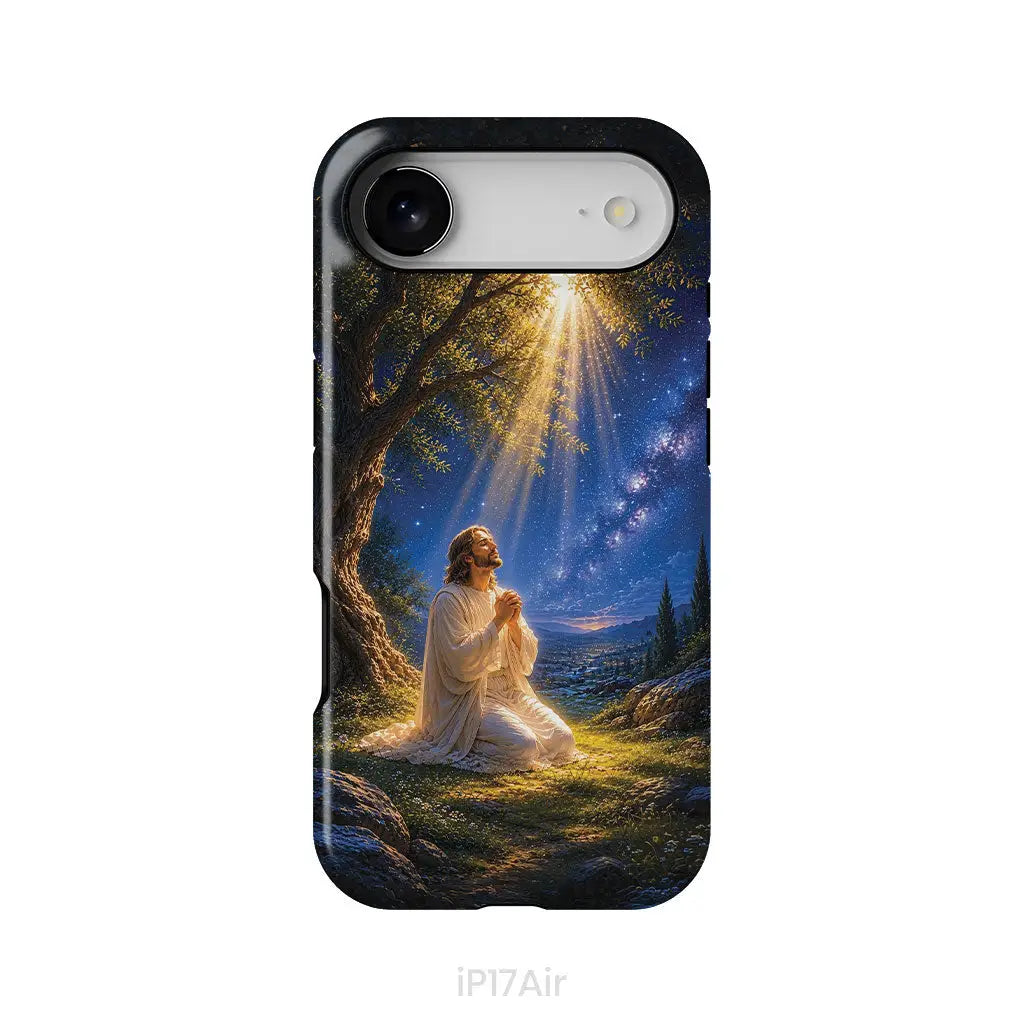 Jesus Praying At Gethsemane Matthew 26:39 Christian Phone Case iPhone 17 Air / Tough Case