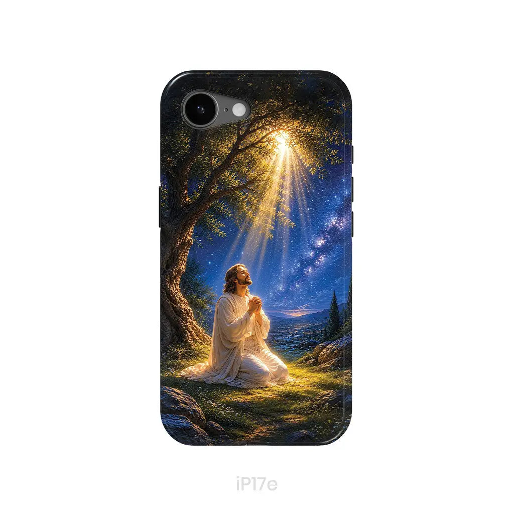 Jesus Praying At Gethsemane Matthew 26:39 Christian Phone Case iPhone 17e / Tough Case