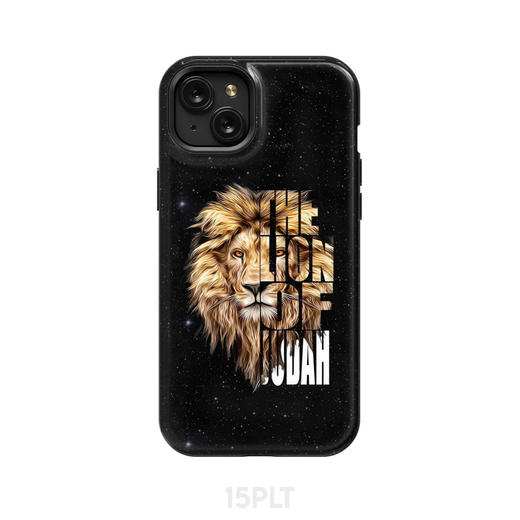 Jesus the Lion of Judah phone case - Christian cases iPhone 15 Plus / Tough