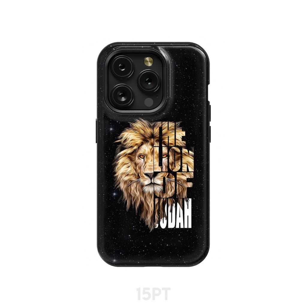 Jesus the Lion of Judah phone case - Christian cases iPhone 15 Pro / Tough
