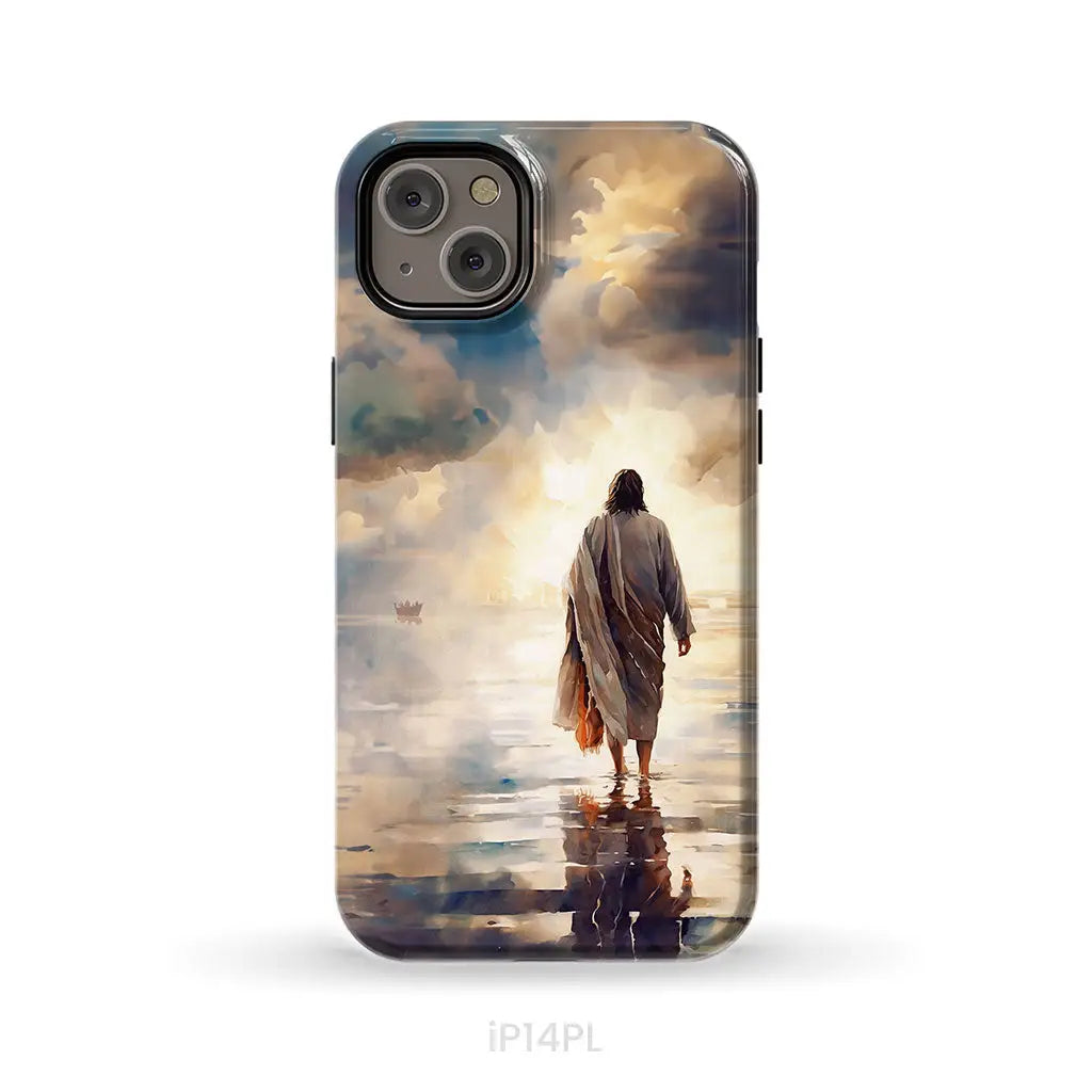 Jesus Walking on Water Phone Case iPhone 14 Plus / Tough Case