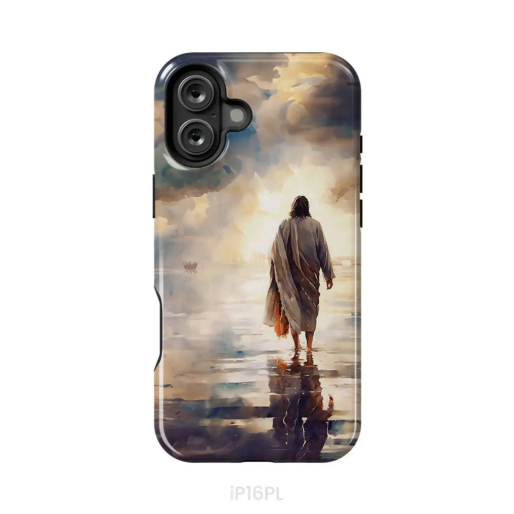 Jesus Walking on Water Phone Case iPhone 16 Plus / Tough Case