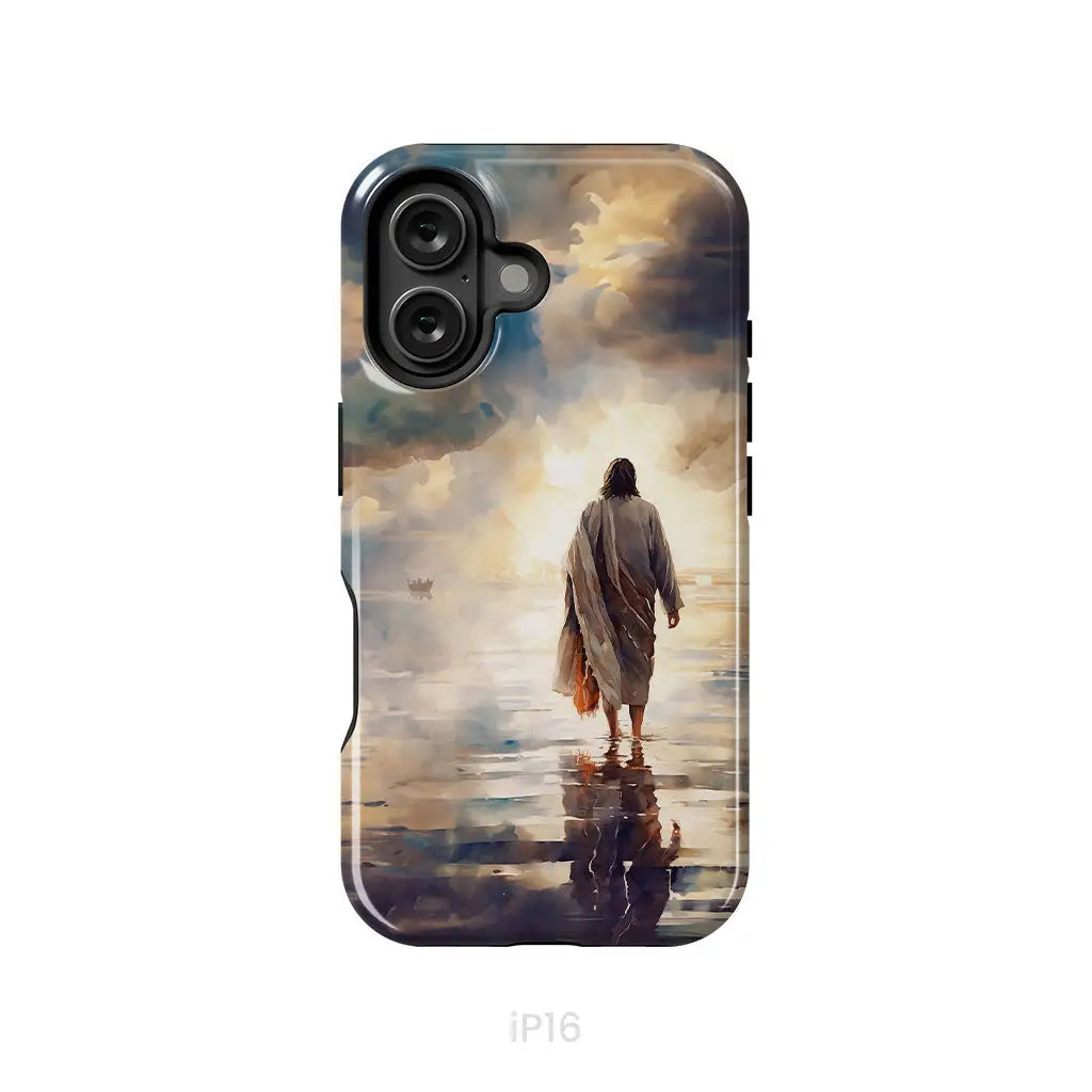Jesus Walking on Water Phone Case iPhone 16 / Tough Case
