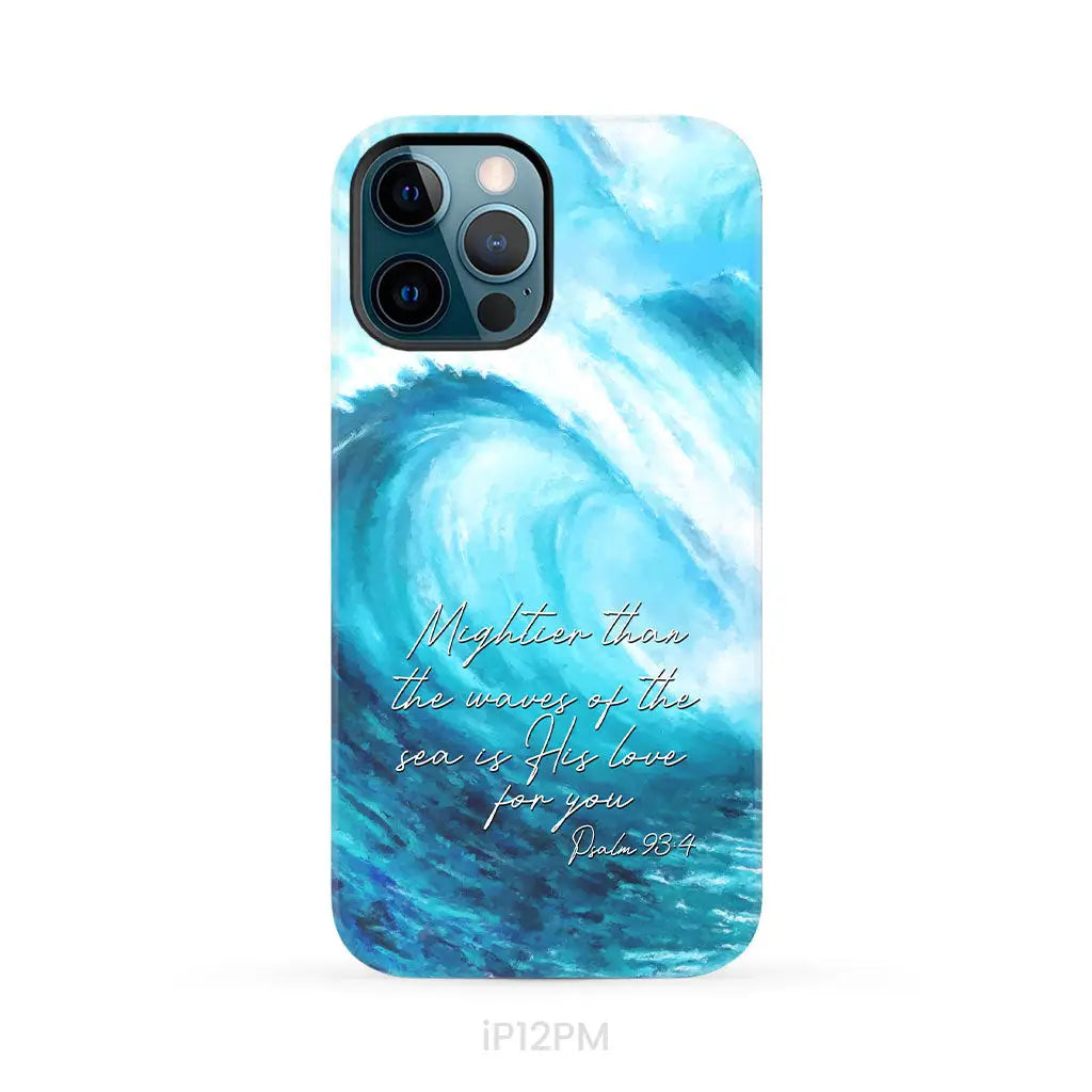 Mightier than the waves of the sea Christian phone case iPhone 12 Pro Max / Tough Case