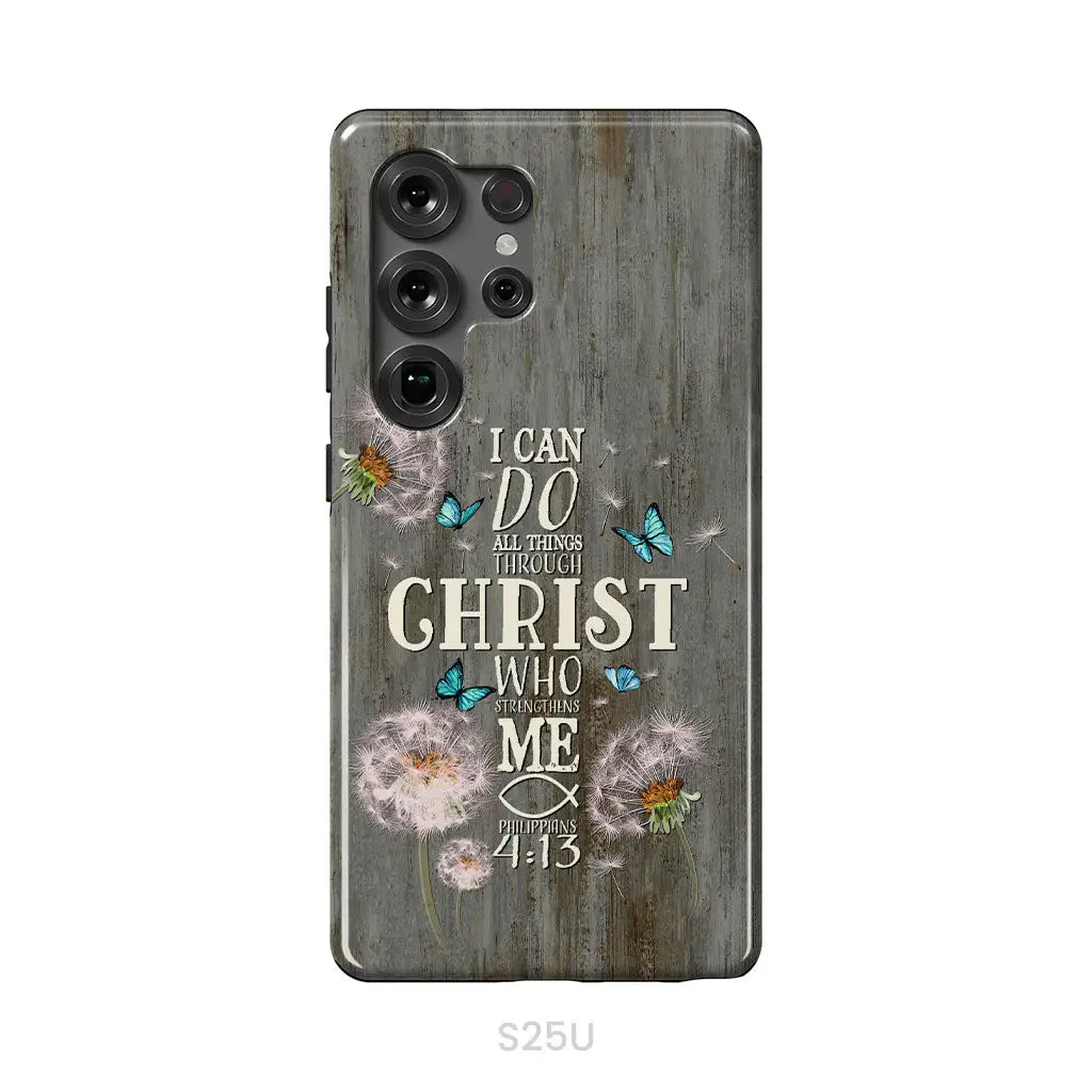 Philippians 4:13 I can do all things through Christ Bible verse phone case Samsung Galaxy S25 Ultra / Tough Case