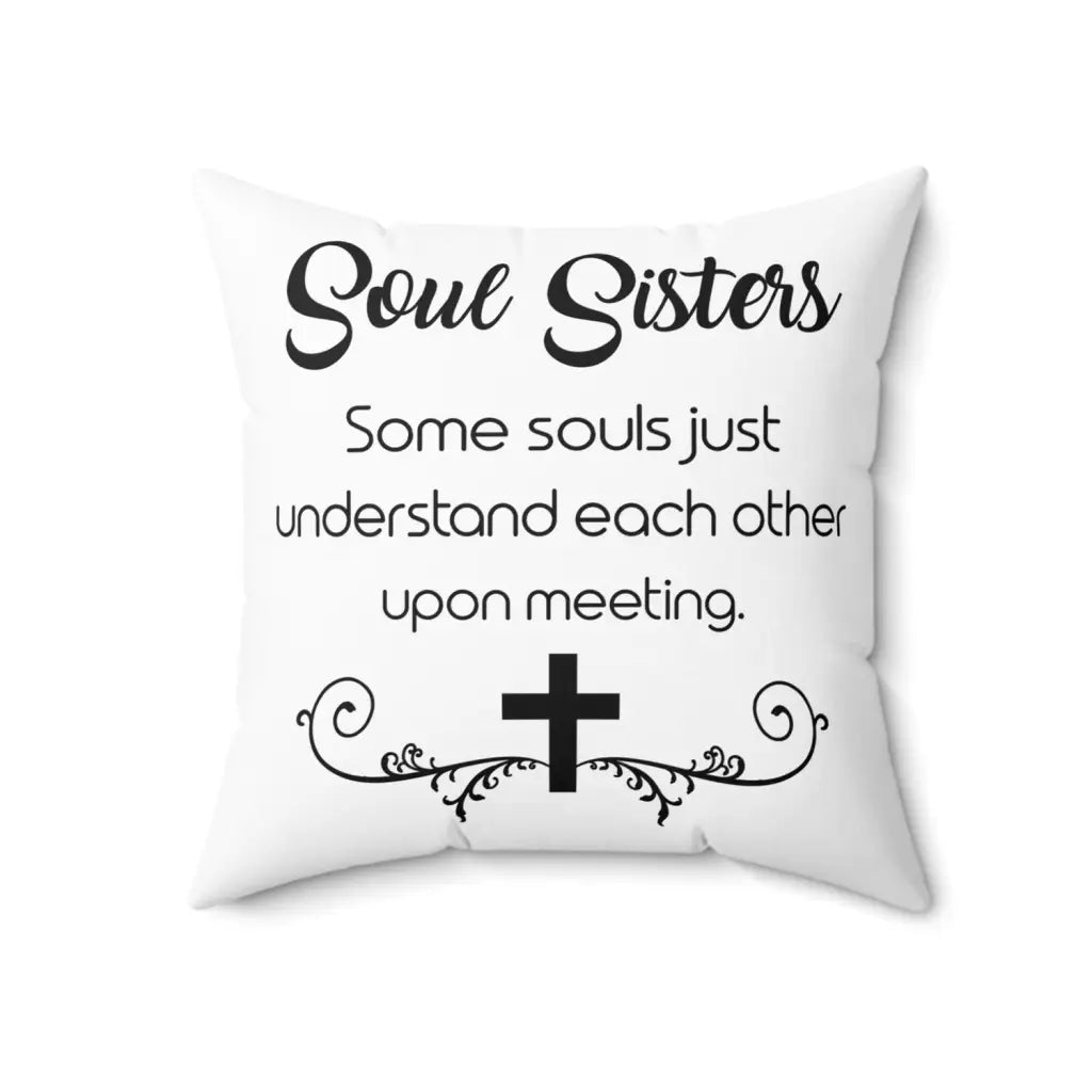 Soul sisters Christian pillow