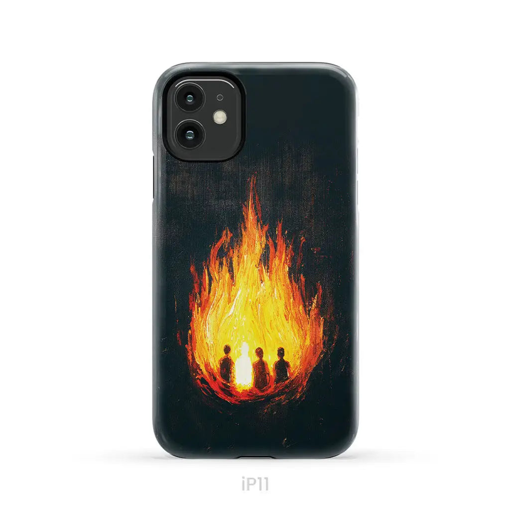 The Fiery Furnace Phone Case (Shadrach Meshach Abednego with Son of God) iPhone 11 / Tough Case