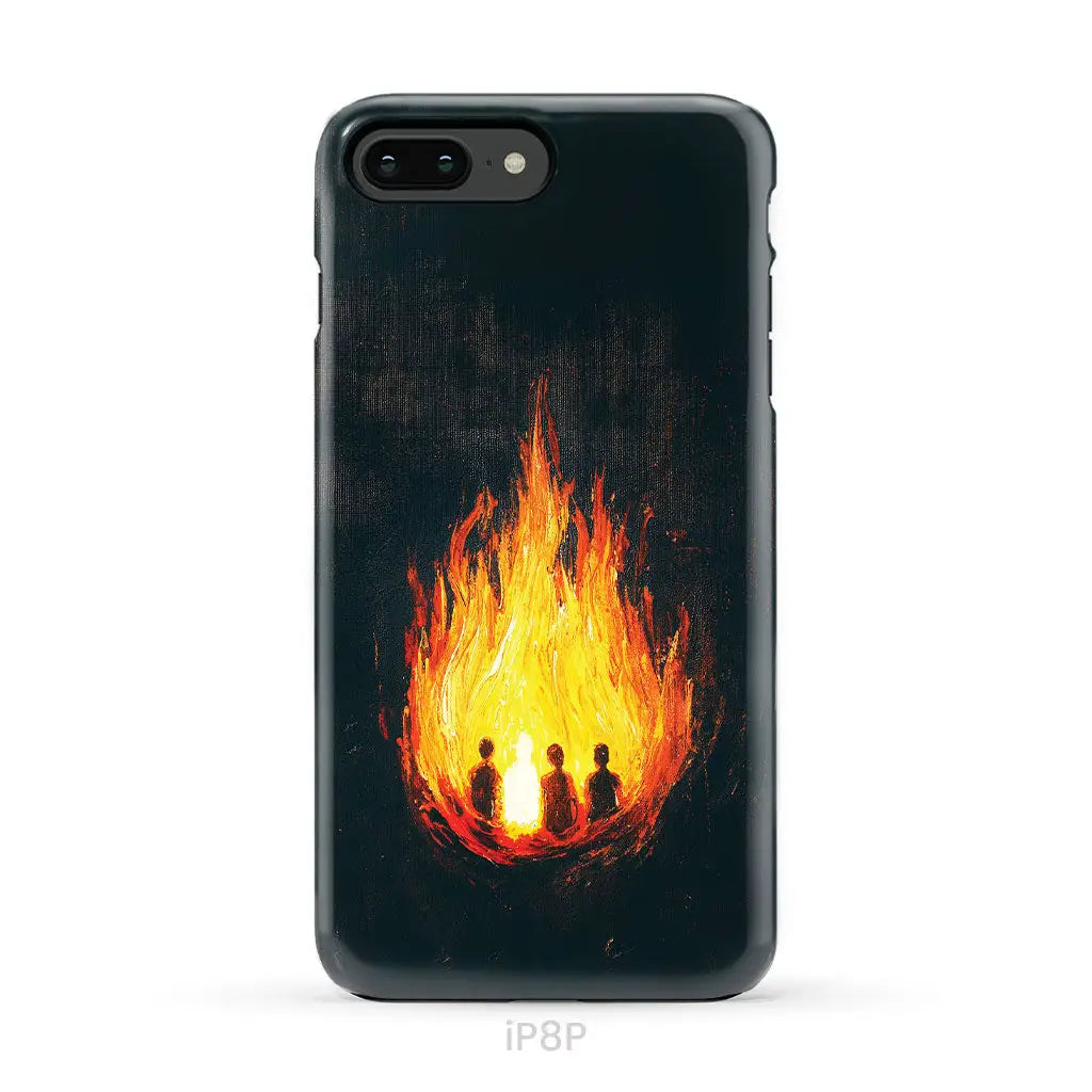 The Fiery Furnace Phone Case (Shadrach Meshach Abednego with Son of God) iPhone 8 Plus / Tough Case