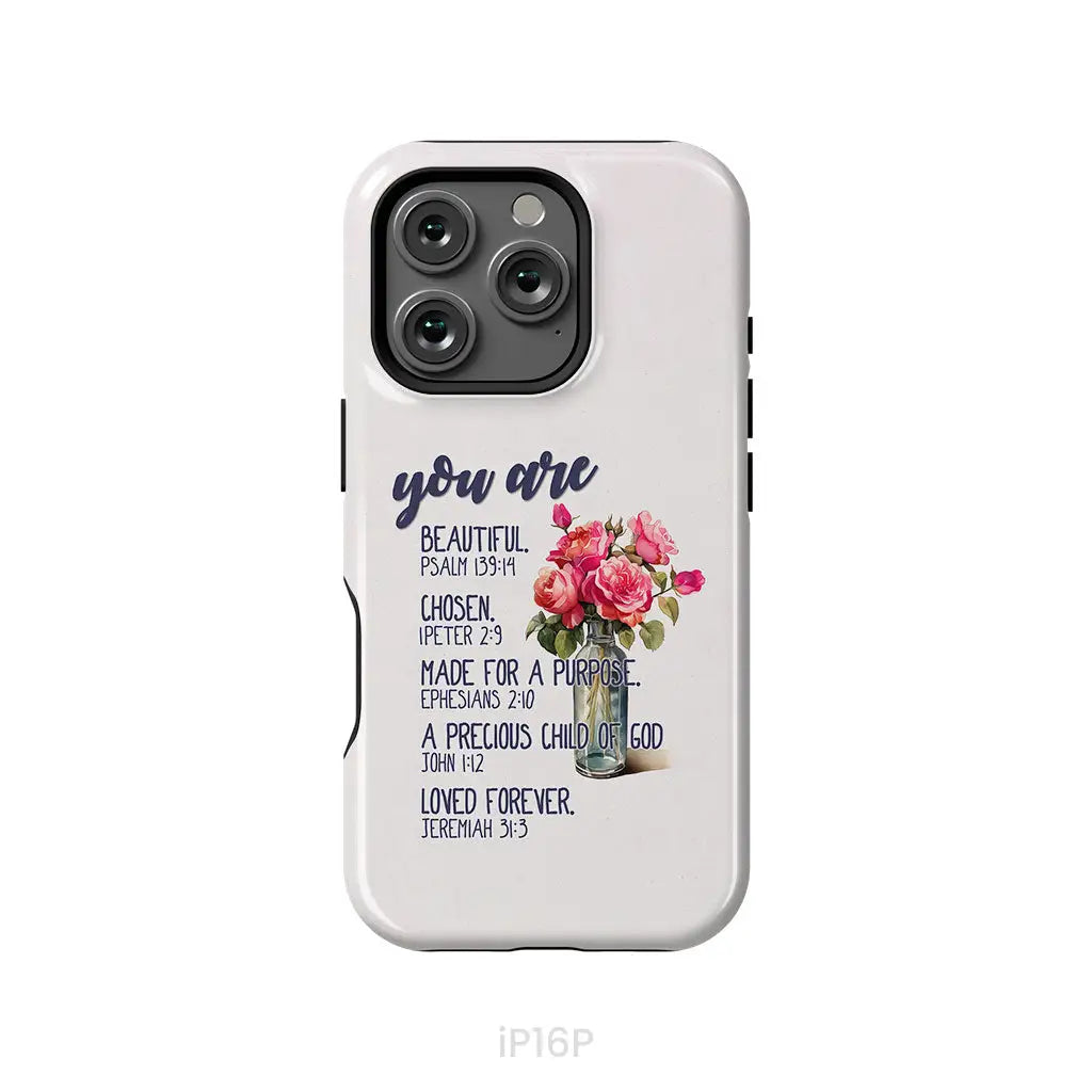 You Are Who God Says You Are Bible Verses Phone Case iPhone 16 Pro / Tough Case