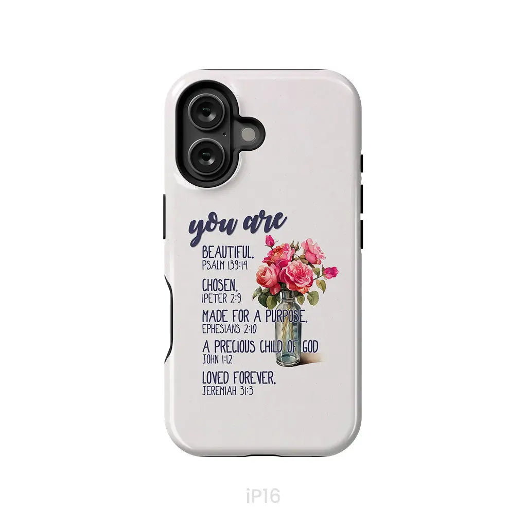You Are Who God Says You Are Bible Verses Phone Case iPhone 16 / Tough Case
