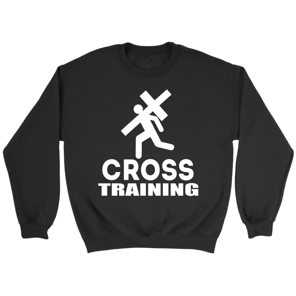 Cross training sweatshirt - Christian sweatshirts Black / S