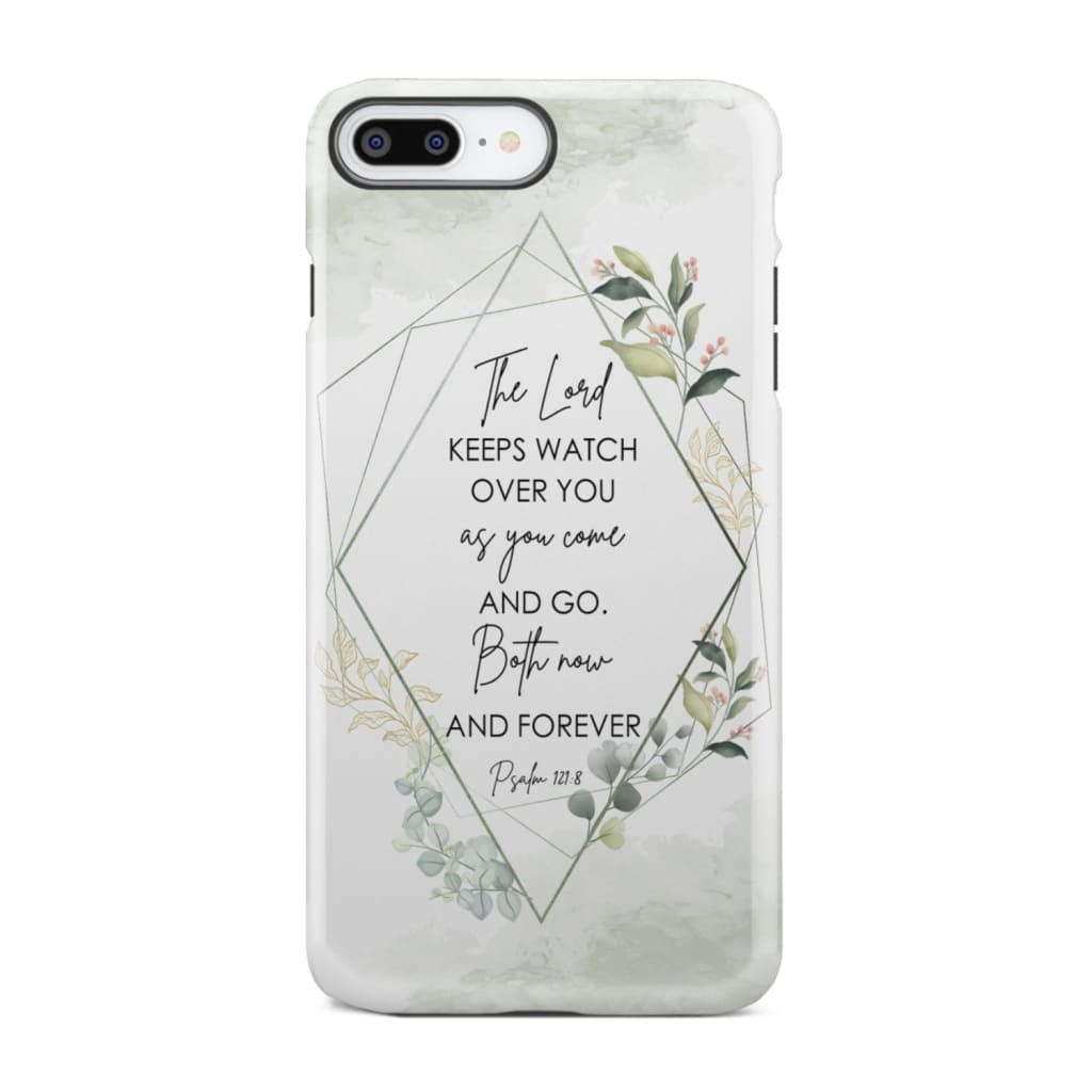 The Lord keeps watch over you as come and go phone case | Bible verse cases iPhone 8 Plus / Tough