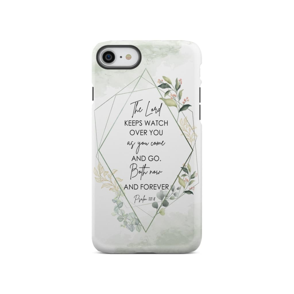The Lord keeps watch over you as come and go phone case | Bible verse cases iPhone SE 2020 / Tough