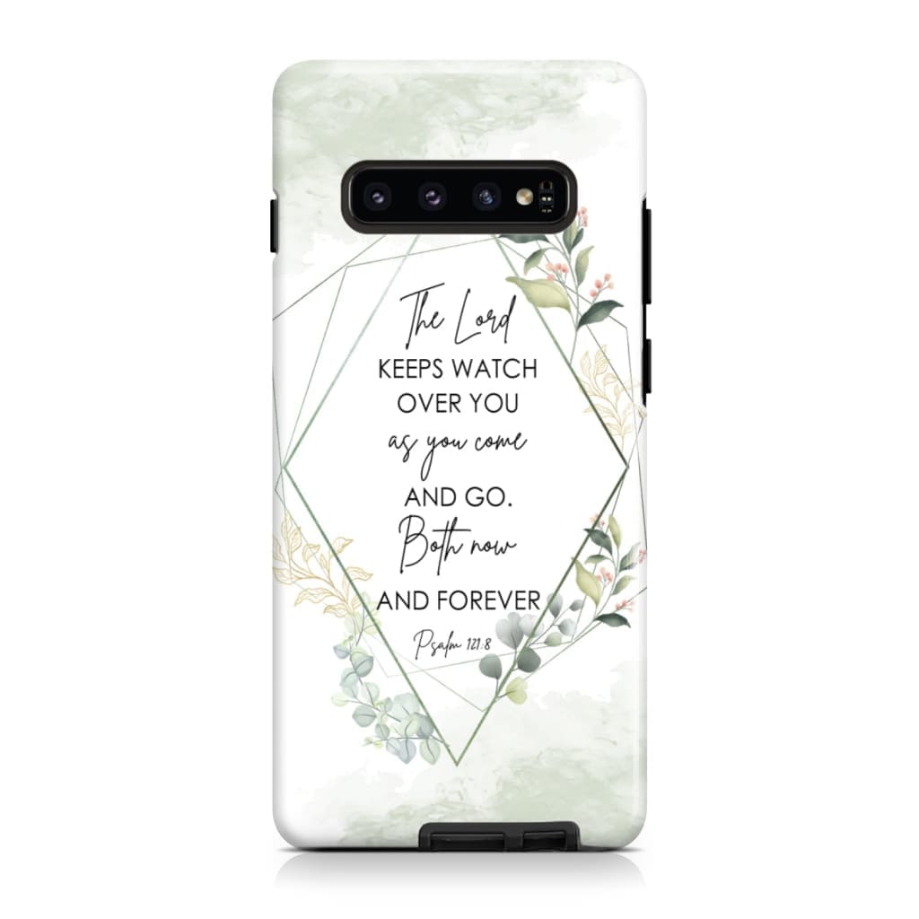 The Lord keeps watch over you as come and go phone case | Bible verse cases Samsung Galaxy S22 / Tough