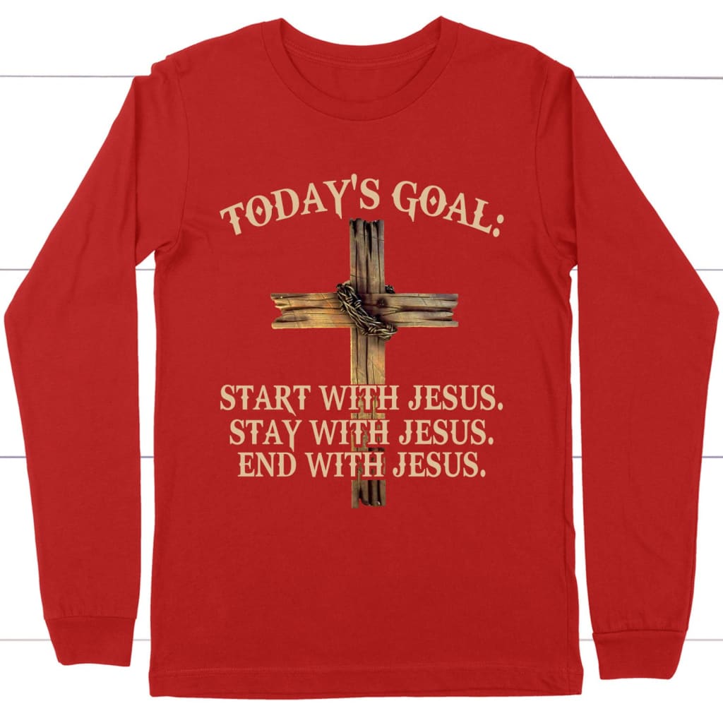 Today’s Goal long sleeve t-shirt Red / S