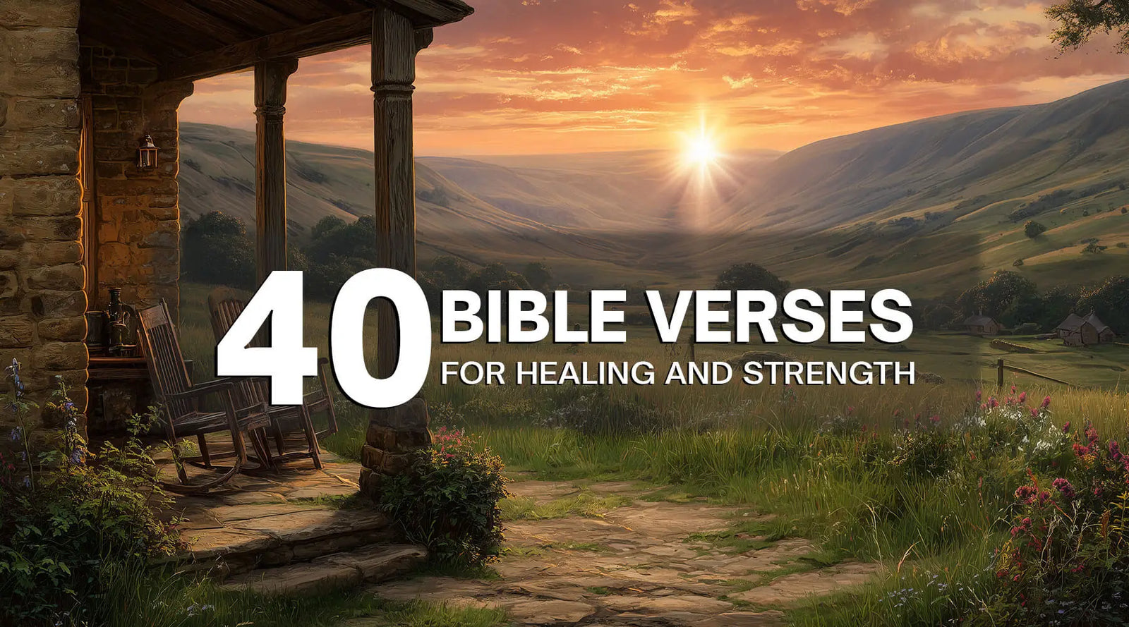 40 encouraging Bible verses for healing and strength (KJV)