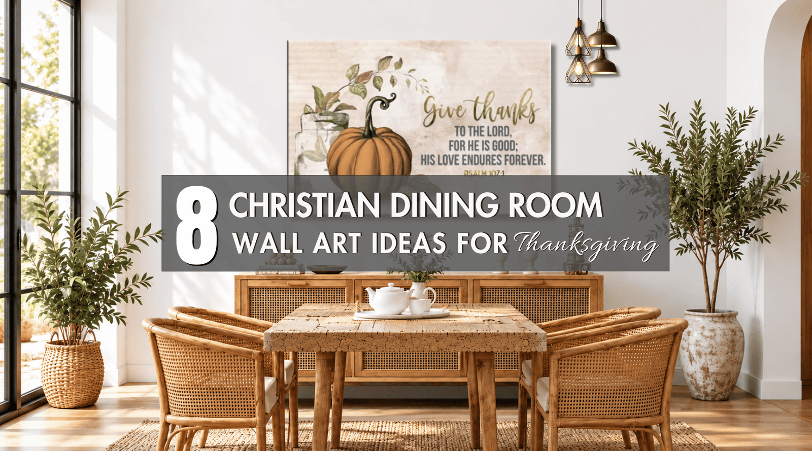 Christian Dining Room Wall Art Ideas for Thanksgiving & Family Gatherings