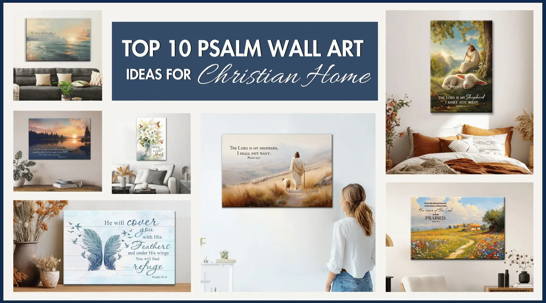 Top 10 Psalm Wall Art Ideas for Christian Homes: Reminders of God's Love &  Presence - Christ Follower Life