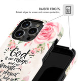 God Is Our Refuge And Strength Psalm 46:1 Bible Verse Phone Case