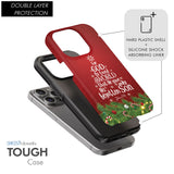 John 3:16 For God So Loved The World – Christmas Tree Christian Phone Case