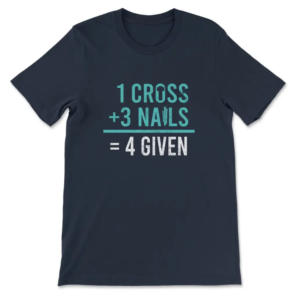 1 Cross 3 Nails 4 Given T-shirt Navy / S
