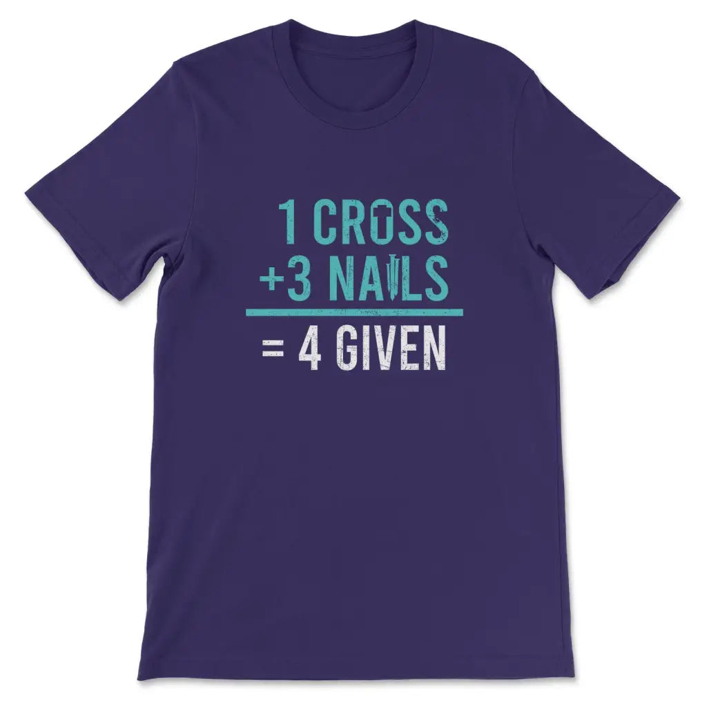 1 Cross 3 Nails 4 Given T-shirt Team Purple / S
