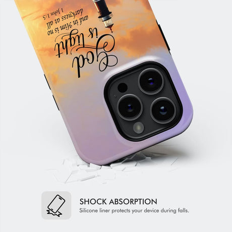 1 John 1:5 God is Light Lighthouse Christian Phone Case