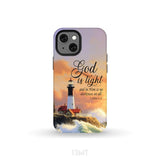 1 John 1:5 God is Light Lighthouse Christian Phone Case iPhone 13 Mini / Tough
