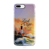 1 John 1:5 God is Light Lighthouse Christian Phone Case iPhone 7 Plus / Tough
