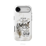 Soar on Wings Like Eagles Isaiah 40:31 Christian Phone Case