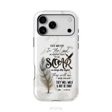 Soar on Wings Like Eagles Isaiah 40:31 Christian Phone Case