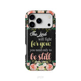 The Lord will fight for you Exodus 14:14 phone case | Christian phone cases