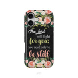 The Lord will fight for you Exodus 14:14 phone case | Christian phone cases