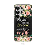 The Lord will fight for you Exodus 14:14 phone case | Christian phone cases