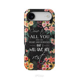 Come To Me All Who Are Weary Matthew 11:28 Christian Phone Case