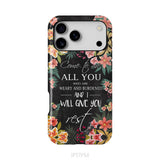 Come To Me All Who Are Weary Matthew 11:28 Christian Phone Case